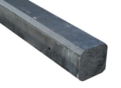 Tussenpaal 10 x 10 x 310 cm Vlak antraciet sponning 54 cm