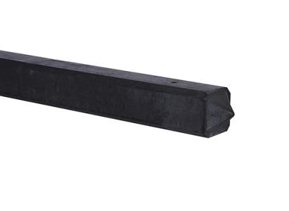 Tussenpaal 10 x 10 x 310 cm Punt antraciet sponning 54 cm