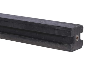Rabat tussenpaal 10 x 10 x 270 cm Antraciet sponning 207 cm