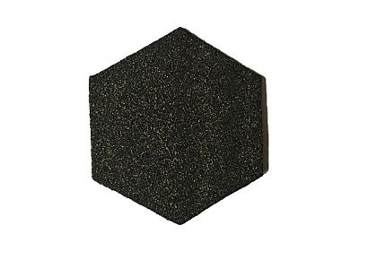 Zachte plakzegel zeskant 200x4