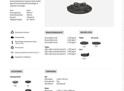 Premium stelvoet P30/48 bereik 3,0 - 4,8 cm