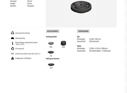 Premium verlengstuk S15 hoogte 1,5 cm