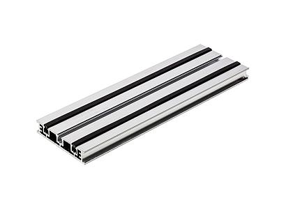 Structusol aluminium profiel ST16 lengte 2,4 m met rubber profiel
