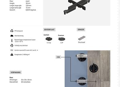 Structusol voegstuk C3X kruis voeg 3 mm