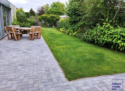 Betonstraatsteen 6 cm grijs/zwart komo