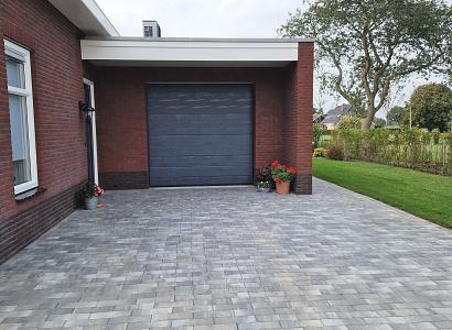 Longstone opritsteen 7 cm grijs/zwart