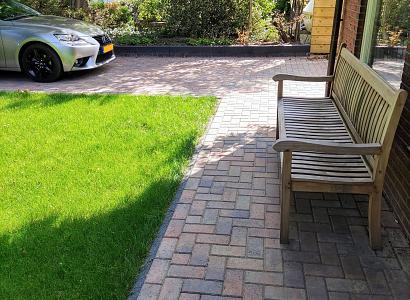 Betonstraatsteen 8 cm oud bruin komo