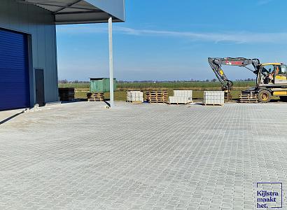 H-verbandsteen 8 cm grijs komo