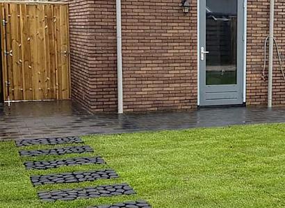 Keigrassteen WaterWijs 45x45x10 cm antraciet