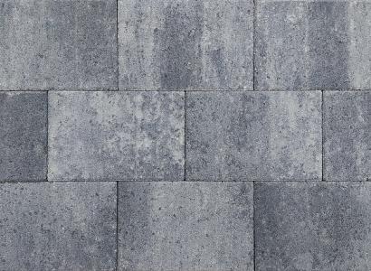 Straksteen 20x30x5 cm grijs/zwart