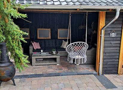 Stonique trommel 20x30x6 cm oud bruin