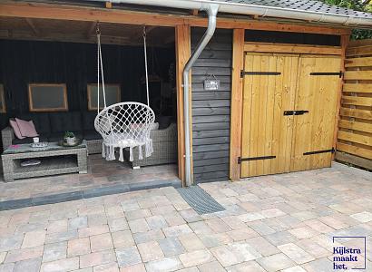 Stonique trommel 20x30x6 cm oud bruin