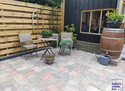 Stonique trommel 20x30x6 cm oud bruin