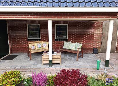 Stonique trommel 20x30x6 cm grijs/zwart