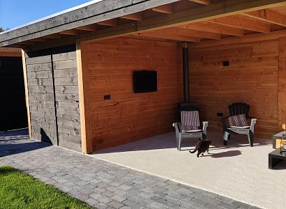 Stonique trommel 21x14x7 cm antraciet