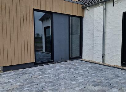 Stonique trommel 21x14x7 cm grijs/zwart