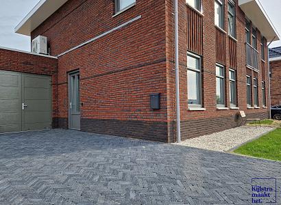 Stonique trommel waalformaat 7 cm antraciet