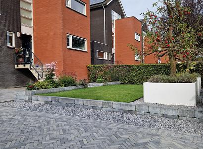 Stonique trommel waalformaat 7 cm grijs/zwart