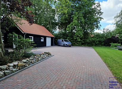 Stonique trommel betonstraatsteen 6 cm groningerbruin