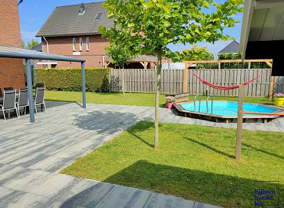 Patio square 60x60x4 cm nero/grey