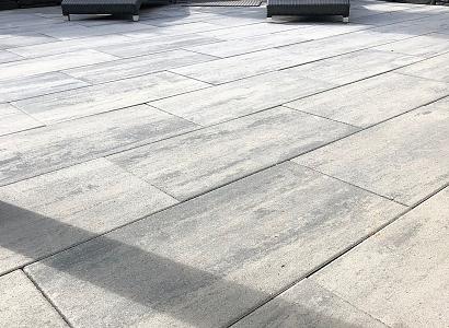 Patio square 40x80x5 cm nero/grey