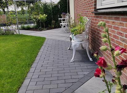 Patio brick 6 cm black TOP komo