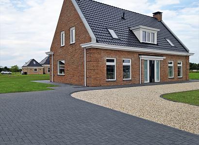 Patio brick 8 cm black TOP komo