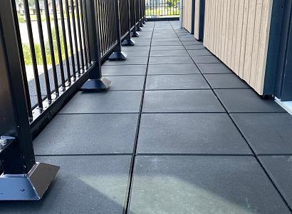 Tegel 50x50x5 cm antraciet komo