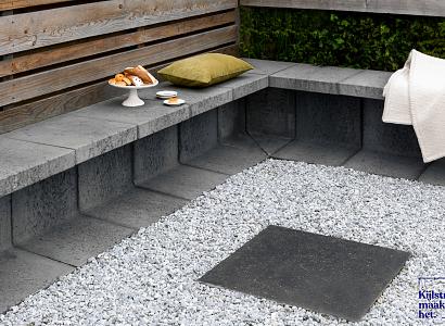 U-element 40x40x50 cm antraciet