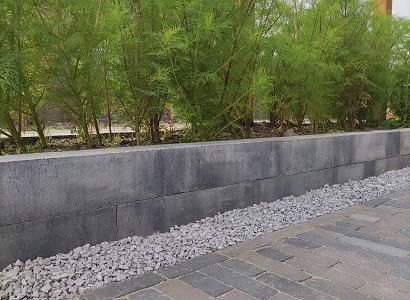 Linea 15x15x60 cm grijs/zwart