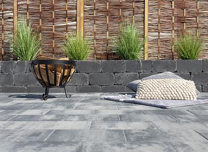 Linea trommel 15x15x30 cm antraciet