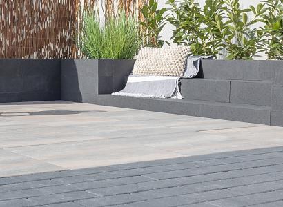 Traptrede linea 60x30x15 cm antraciet ZVK