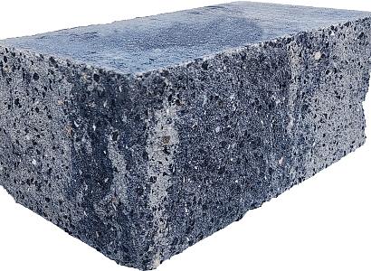 Splitrock hoekstuk 29x13x11 cm grijs/zwart