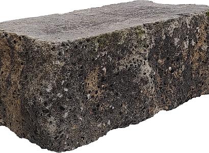 Splitrock hoekstuk trommel 29x13x11 cm grigio camello geknipte kopse kant