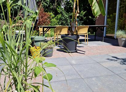 Design square 60x60x4 cm dark sepia