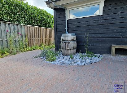 Stonique trommel waalformaat 7 cm oud emmen