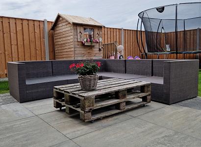 Patio square 90x90x6 cm concrete