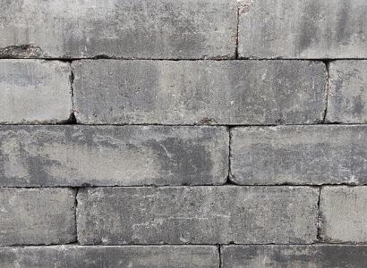 Linea trommel 15x15x60 cm grijs/zwart