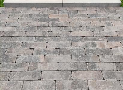 Traptrede 100x35x15 cm stone grey kleurecht met facet