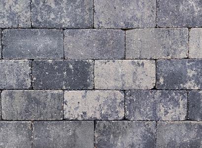 Stonique trommel betonstraatsteen 6 cm grijs/zwart