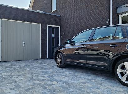 Stonique trommel betonstraatsteen 6 cm grijs/zwart