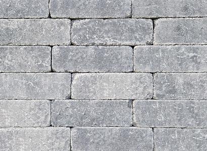 Stonique trommel longstone 7 cm grijs/zwart