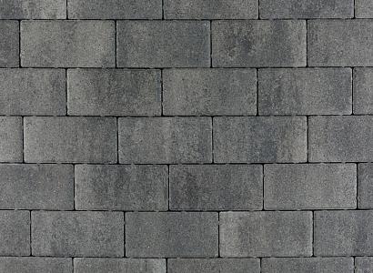 Patio brick 6 cm nero/grey komo