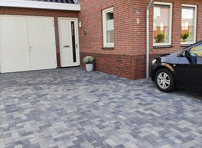 Patio brick 6 cm nero/grey komo
