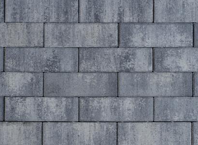 Patio longstone 7 cm nero/grey