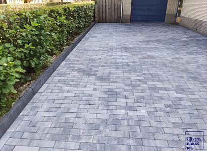 Patio longstone 7 cm nero/grey