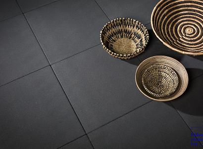 Patio square 60x60x4 cm black TOP