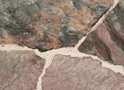 Flagstones Violetto, ca. 3-7 cm dik (ca. 111 kg per m2)