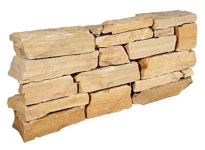 Stapelblok Bourgogne geel ca. 10-14 cm dik