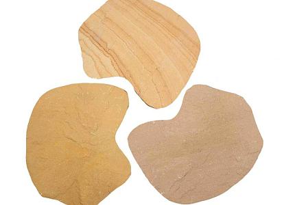 Flagstone per stuk, Golden Leaf, breukruw ca. 5 stuks per m2, 50 stuks per kist